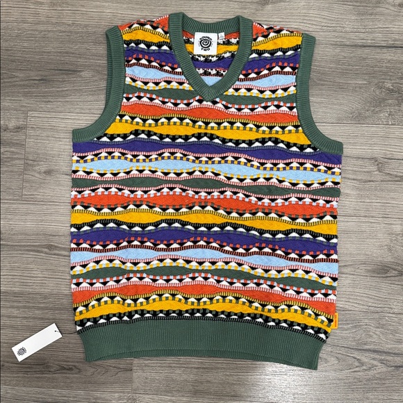 Colorful V-Neck Sweater Vest